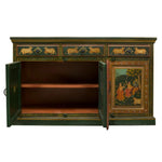 Wooden Handpainted Cabinet | Cabinet for Storage Wooden Furniture | Radha Krishna Sideboard 