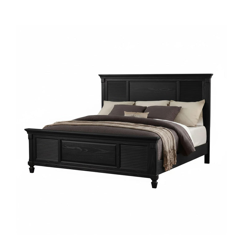 Solid Wood Without Storage Bed Elmore for Bedroom Stylish 