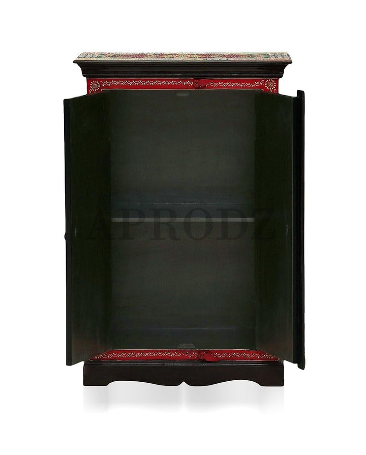 Translation missing: en.Wooden Handpainted Storage Cabinet for Living Room (Multicolor) 