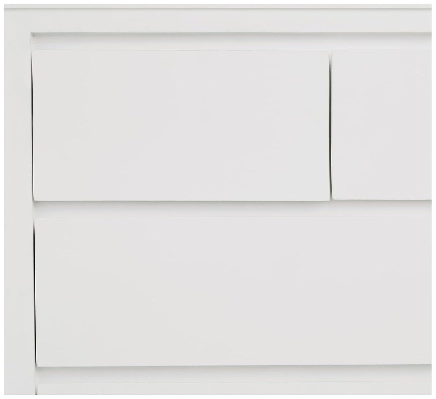 APRODZ Mango Wood Dublin Chest of 4 Drawers Storage Cabinet for Living Room Furniture (White)