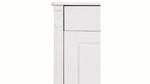 APRODZ Soild Wood Teresina Sideboard Storage Cabinet with Drawer for Living Room | White Finish
