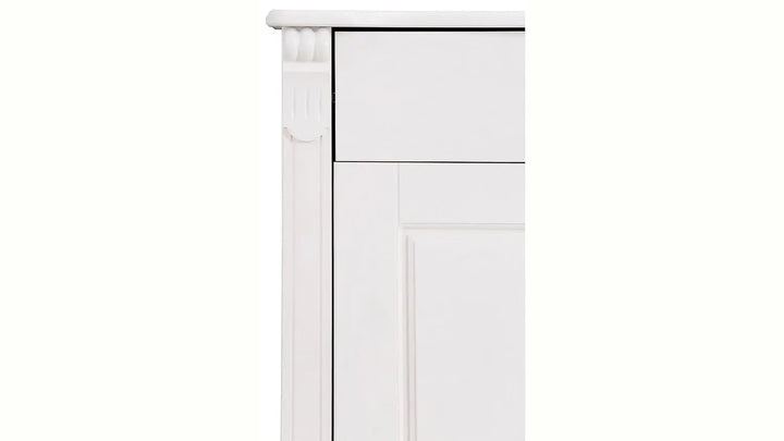 Translation missing: en.APRODZ Soild Wood Teresina Sideboard Storage Cabinet with Drawer for Living Room | White Finish