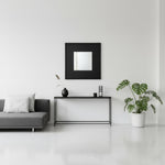 Mango Wood Azubu Wall Decorative Mirror Frame| Wooden Mirror | White Finish 