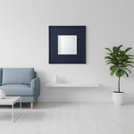 Mango Wood Azubu Wall Decorative Mirror Frame| Wooden Mirror | White Finish 