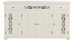 Mango Wood Sideboard Cabinet with 3 Drawer Storage Organize Cabinet for Home Dinning Kitchen Living Room & Bedroom Multi Shelves Door Cabinets Hallway Dinning 