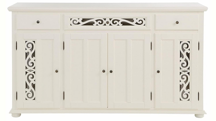 Translation missing: en.Mango Wood Sideboard Cabinet with 3 Drawer Storage Organize Cabinet for Home Dinning Kitchen Living Room &amp; Bedroom Multi Shelves Door Cabinets Hallway Dinning 