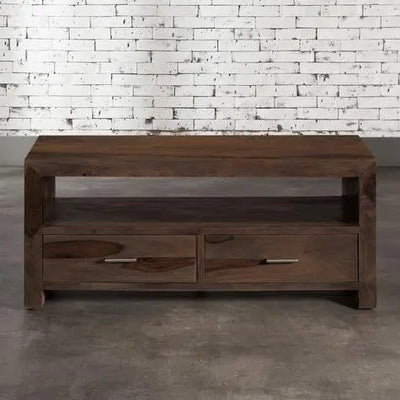 Mango Wood Entertainment 3 Door TV Stand Cabinet 