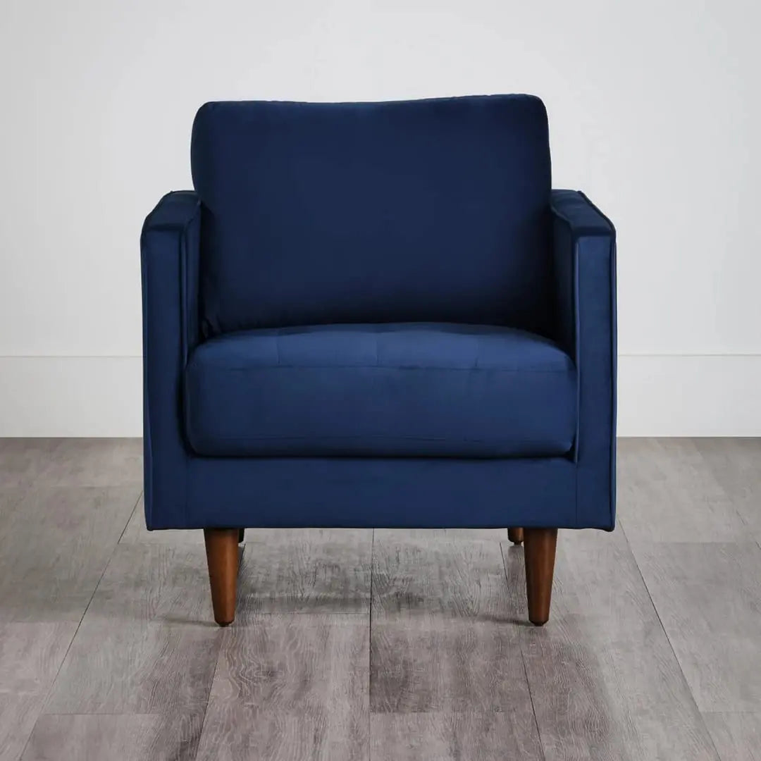 APRODZ MidCen Wooden 3 Seater Sofa Set with High-Density Comfortable Foam for Home & Living Room (Upholstered- Dark Green Velvet Fabric)