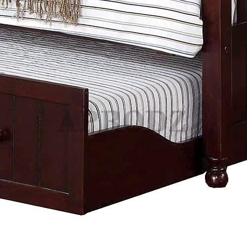 Drummo Sheesham Wood Daybed with Trundle Bed