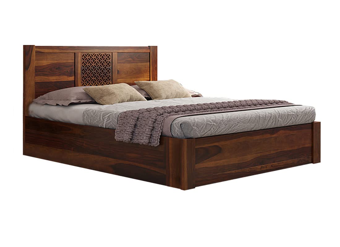 APRODZ Sheesham Wood Durque Hydraulic Bed King Size