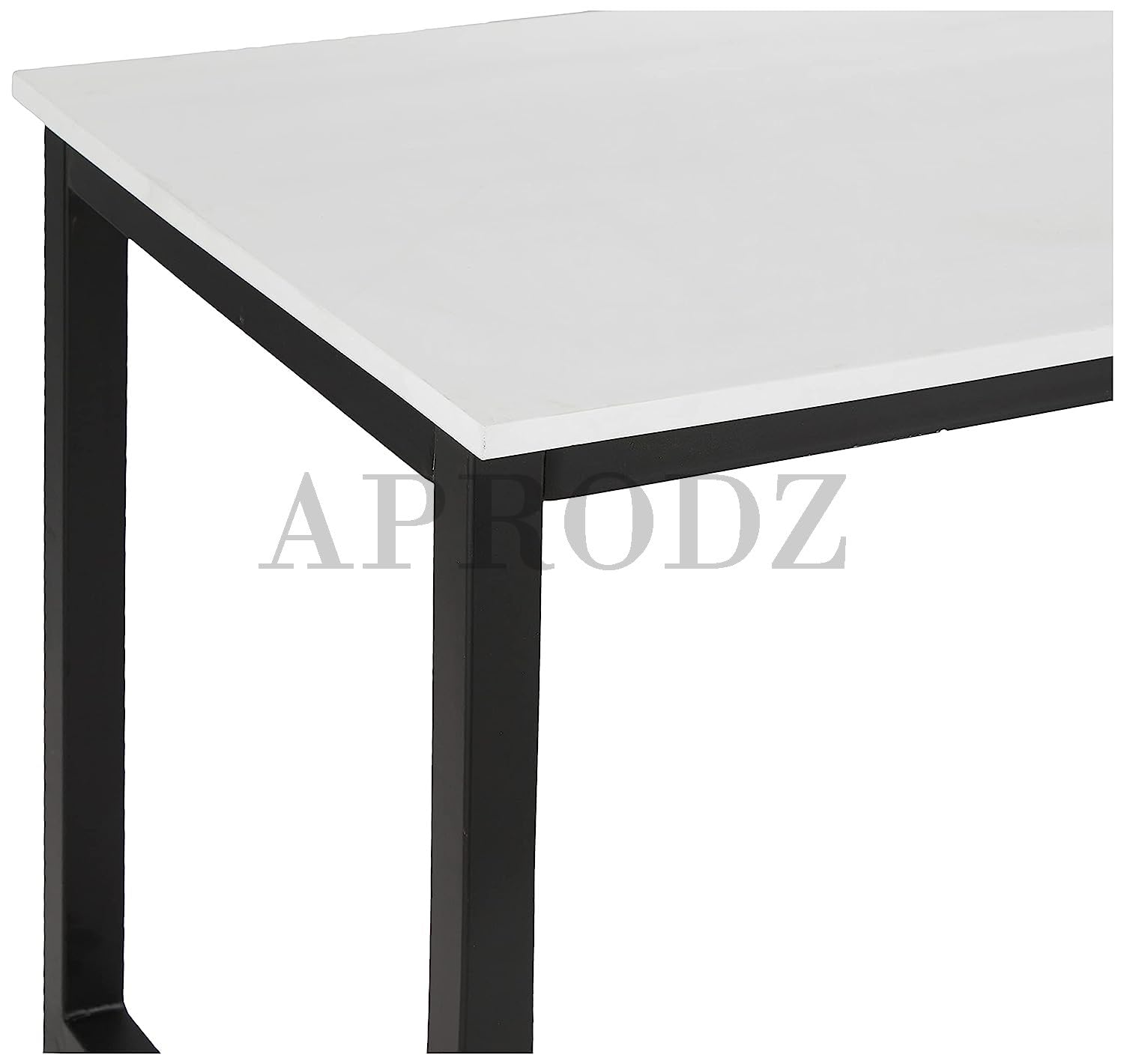 APRODZ Computer Desk 55" Modern Sturdy Office Desk Study Writing Desk for Home Office, White