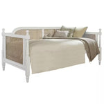 Kozlow Twin Size Mango Wood Cane Daybed (Solid Wood - White) 