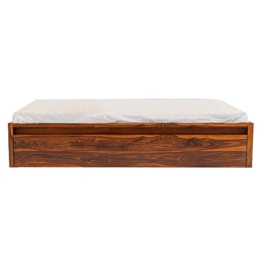 Sheesham Wood Hosia Bed for Bedroom Living Room Divan with Storage-Honey Finish