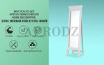 Mango Wood Home Decorative Thalo Standing Long Mirror for Living Room, Bedroom, Hotels 