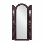 Mango Wood Meredi Standing Wall Decorative Mirror Frame| Wooden Mirror 