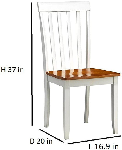 Solid Wood Tiffany 6 Seater Dining Table Set for for Home Dining Room Furniture (Brown & White Finish)
