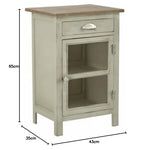 Mango Wood Pisco Bedside Table for Bedroom 