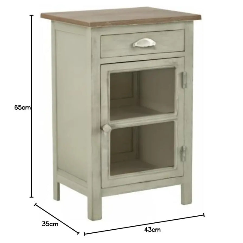 Mango Wood Pisco Bedside Table for Bedroom 