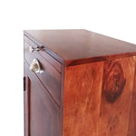 Sheesham Wood Benger Bar Cabinet for Home, brown, standard 
