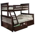 Sheesham Wood Fragho Bunk Bed – Sturdy Wooden Bunk Bed with Spacious Storage for Kids’ Room, Bedroom & Guest Room (Brown Finish)  Bunk bed
