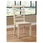 Mango Wood Blue Callao Dining Chairs for Living Room | Set of 2 Wooden Chair 
