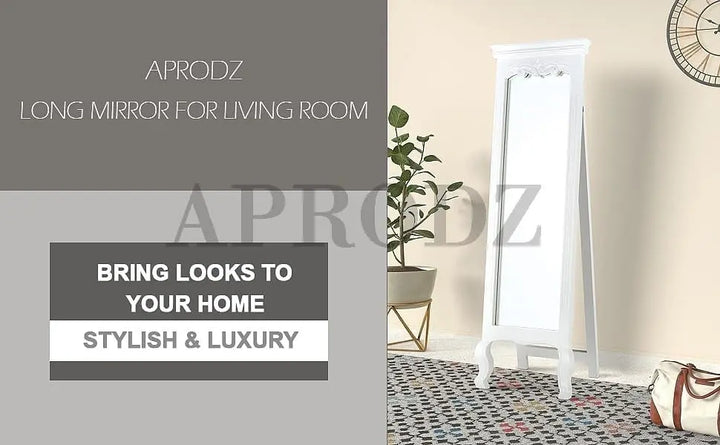 Translation missing: en.Mango Wood Home Decorative Thalo Standing Long Mirror for Living Room, Bedroom, Hotels 