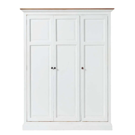 Translation missing: en.APRODZ Mango Wood Multipurpose Storage Venice Wardrobe Almirah for Living Room | Cream