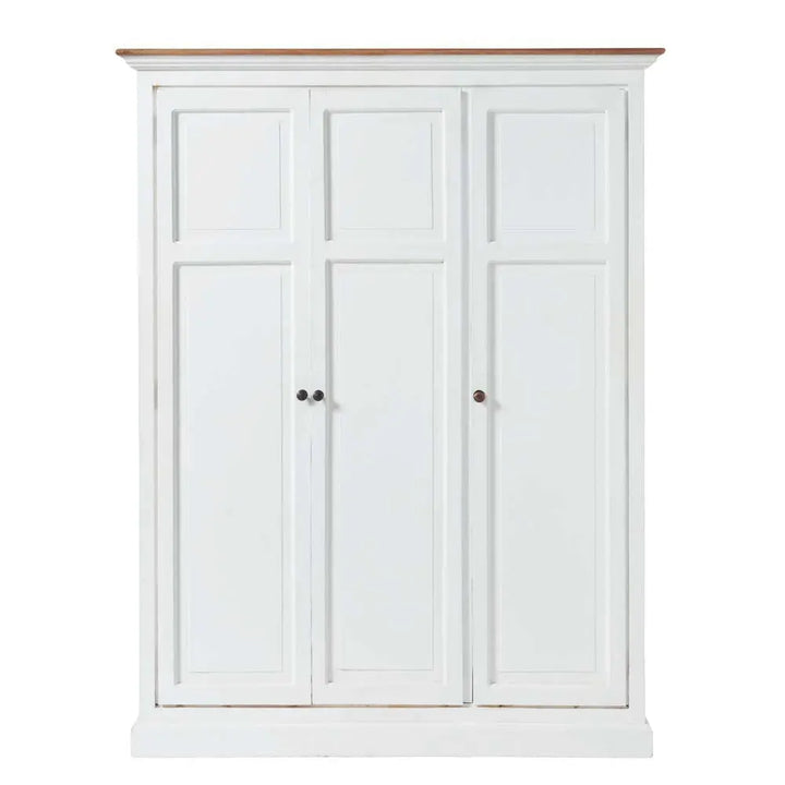 Translation missing: en.APRODZ Mango Wood Multipurpose Storage Venice Wardrobe Almirah for Living Room | Cream