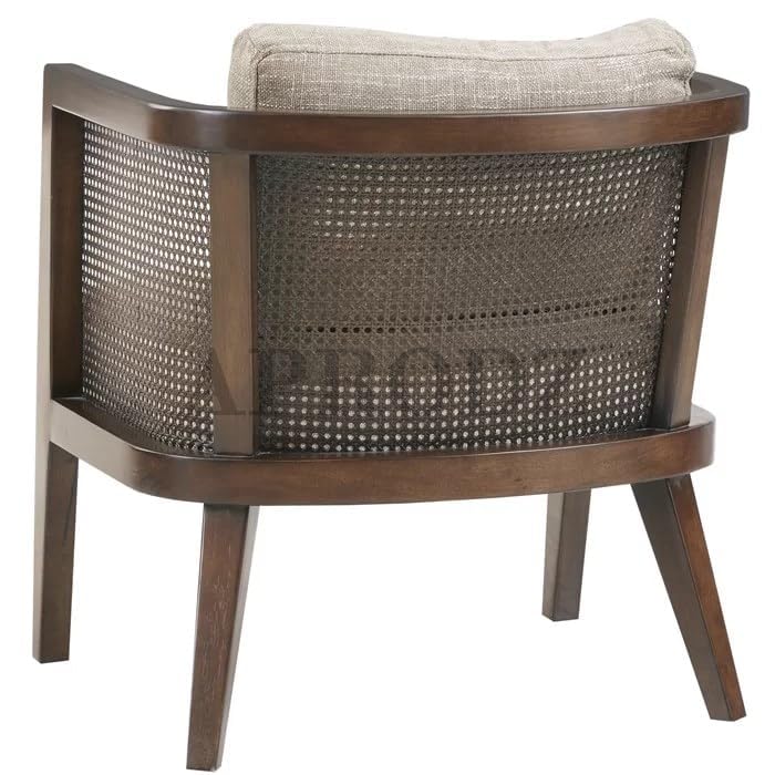 Theodore Armchair in Cane Work (Teak Wood, Walnut)