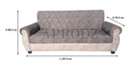 Sofa | Wood Frame Suede Fabric 40D Foam Cushion | Comfortable, Durable, Stylish & Modern for Living Room Furniture | Compact Design Lounge Seat Relaxation (Light Grey + Beige 4) 
