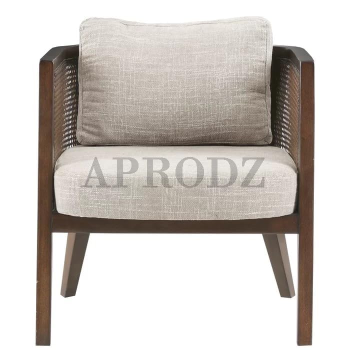 Theodore Armchair in Cane Work (Teak Wood, Walnut)