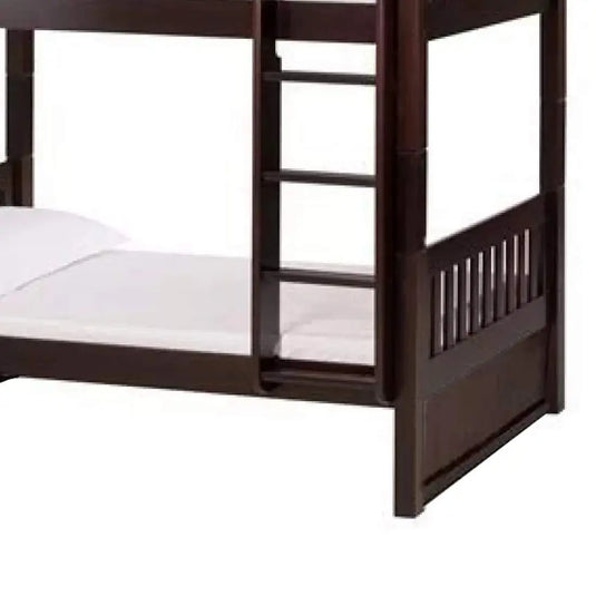 Translation missing: en.APRODZ Sheesham Wood Moyer Bunk Bed for Bedroom | Brown Finish