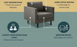 MidCen Wooden 3 Seater Sofa Set with High-Density Comfortable Foam for Home & Living Room (Upholstered- Dark Green Velvet Fabric) 