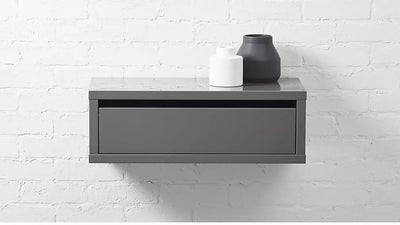 Mango Wood Minimal Wall Mounted Storage Wall Shelf for Living Room | Floating Wall