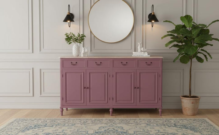 Translation missing: en.Solid Wood Cancun Storage Sideboard Cabinet with 4 Door and 4 Drawer for Living Room 