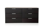 APRODZ Mango Wood Cubo Side Board Storage Cabinet for Living Room | Wenge Finish