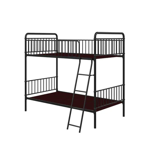 Translation missing: en.APRODZ Marks Twin Bunk Bed (Metal - Black Powder Coated)