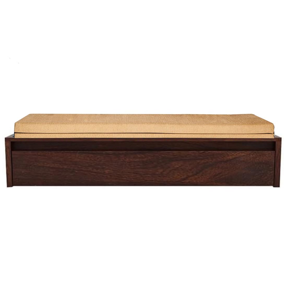 Sheesham Wood Hosia Bed for Bedroom Living Room Divan with Storage-Honey Finish