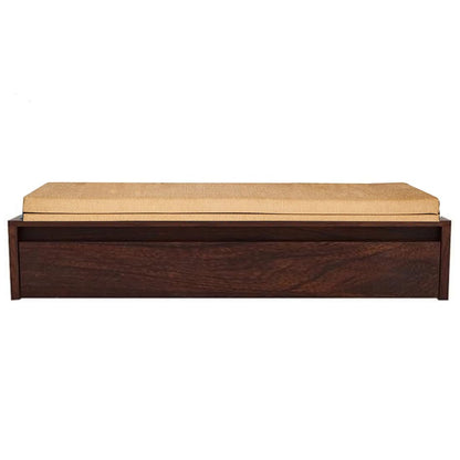 Sheesham Wood Hosia Bed for Bedroom Living Room Divan with Storage-Honey Finish