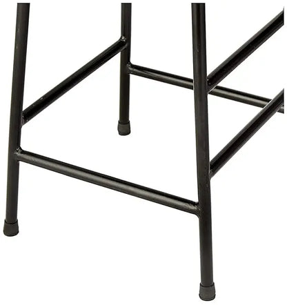 Bar Stool Set of 2 for Home bar, Counter Stool Chair Modern, Shop Industrial Stool with footrest, Black 