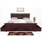 Sheesham Wood Merritt Bed with Side Storage 