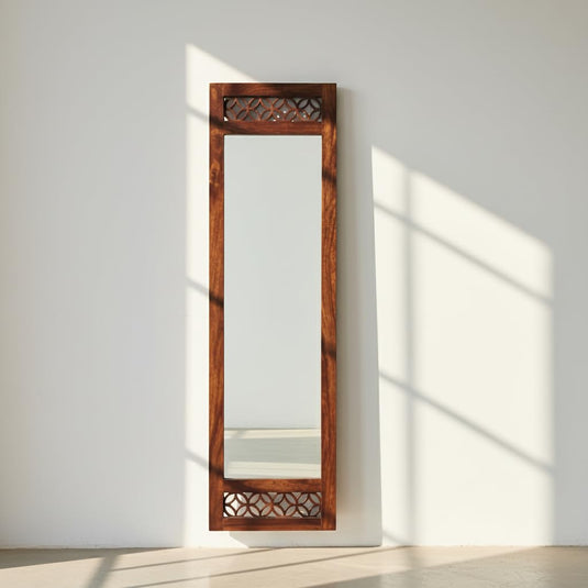 Translation missing: en.Solid sheesham Wood Full Length Floor Mirror for Bedroom Living Room Dressing Area 