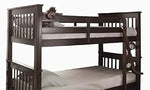 Mango Wood Highst Bunk Bed with Storage for Bedroom | Brown Finish 
