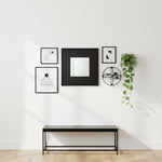Mango Wood Azubu Wall Decorative Mirror Frame| Wooden Mirror | White Finish 