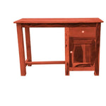 Sheesham Wood Office Desk Study Computer Table for Living Room with 1 Drawer and 1 Door 