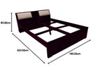 Sheesham Wood Allure Bed with Storage for bedroom 