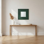 Mango Wood Azubu Wall Decorative Mirror Frame| Wooden Mirror | White Finish 