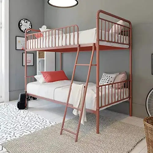 Translation missing: en.Marks Twin Bunk Bed (Metal - White Powder Coated) 