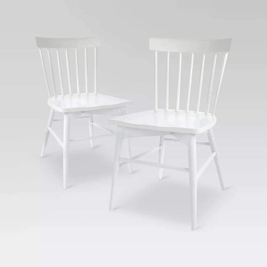 Translation missing: en.APRODZ Solid Mango Wood White Dining Chairs for Living Room | Set of 2 Wooden Chair