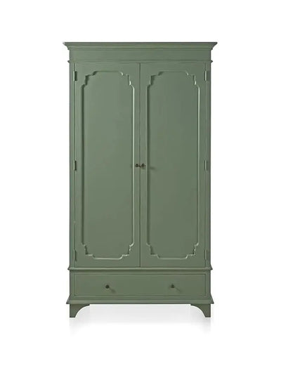 Mango Wood Wardrobe for Bedroom 2-Door Modular Wooden rah for Storage/Space Saving with 1-Drawer/Storage